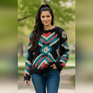 On Fire American Brand Pullover Sweater Woman's Size L